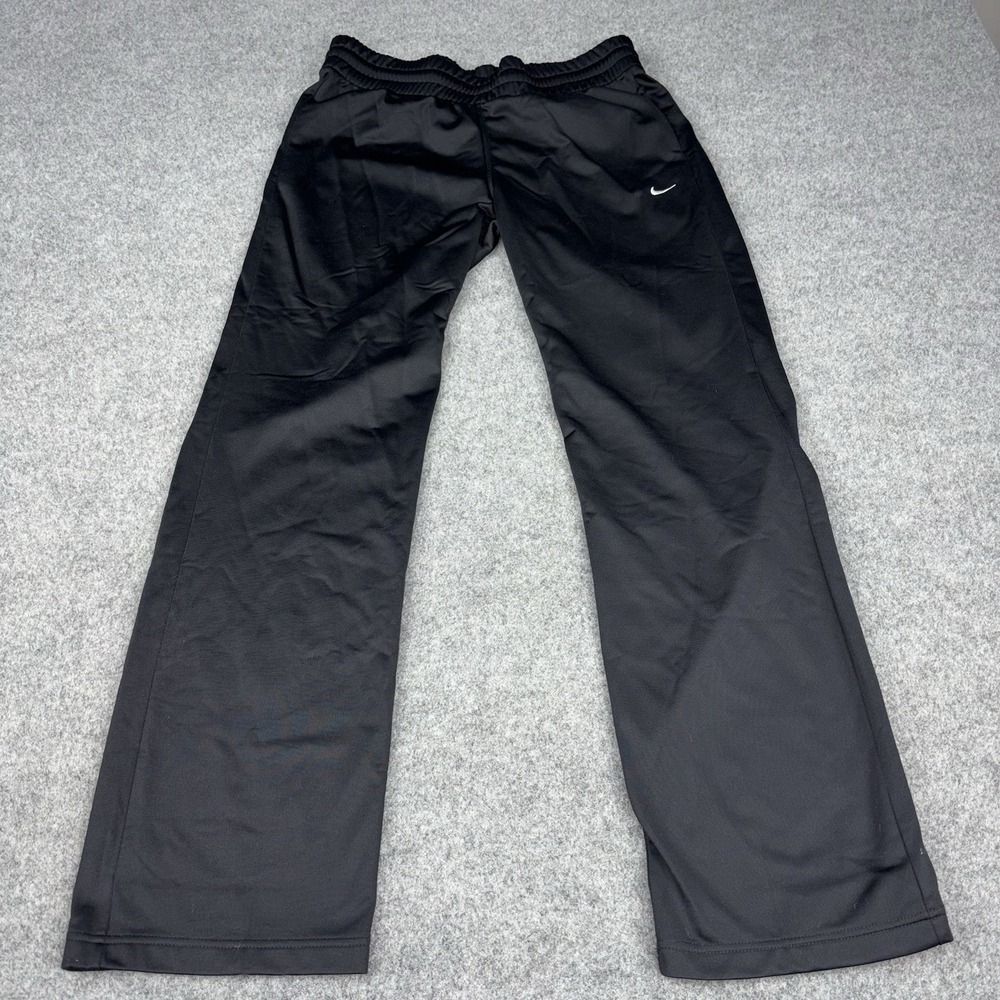 Nike Training Pants Women's Medium Black Stretch Athletic Gym Swoosh Workout EUC